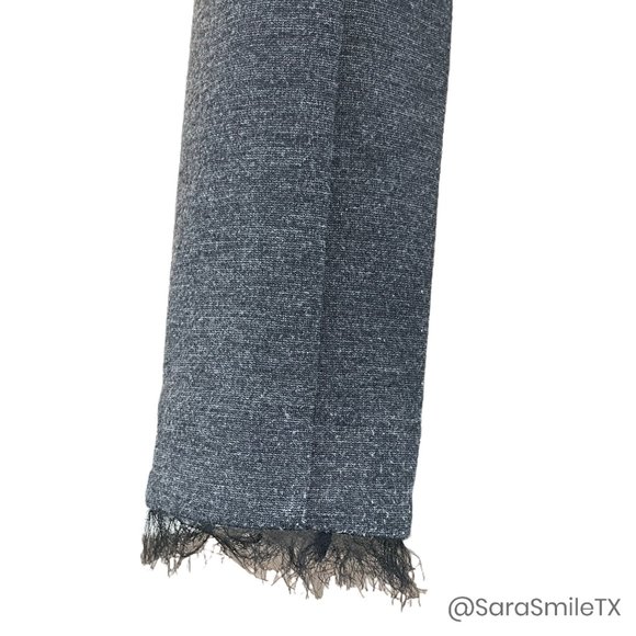 HAUTE HIPPIE Charcoal Gray Skull Crested Cropped Jacket - Picture 5 of 13